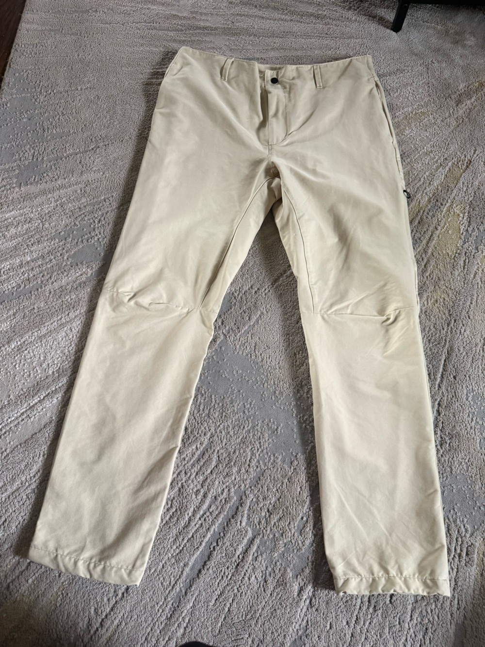 North Face cream TNF outdoor hiking pants UPF sun size 36